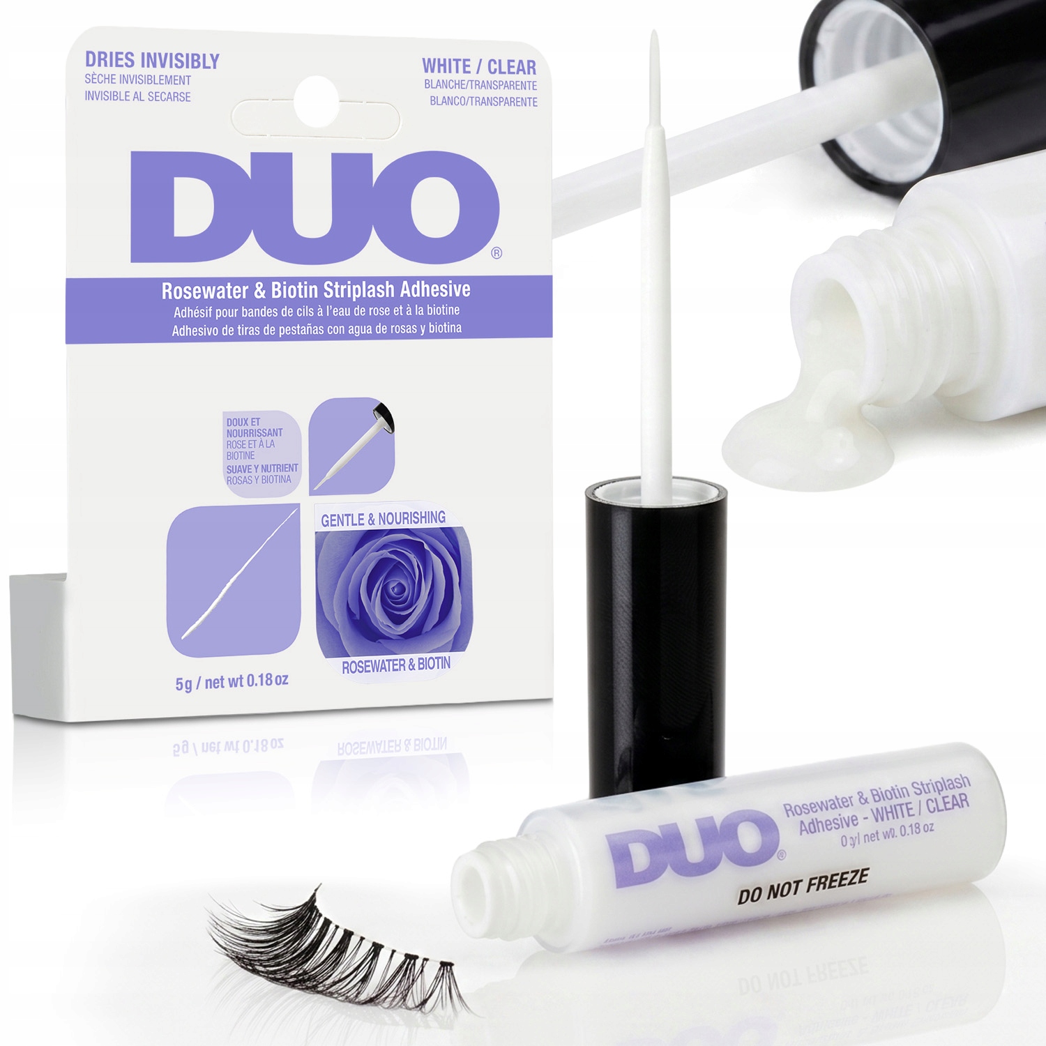 DUO Rosewater and Biotin Clear Striplash Adhesive